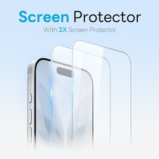 Northjo 5-in-1 Schutzset Hartschale Bildschirm- und Kameraschutz Transparent für Apple iPhone 17