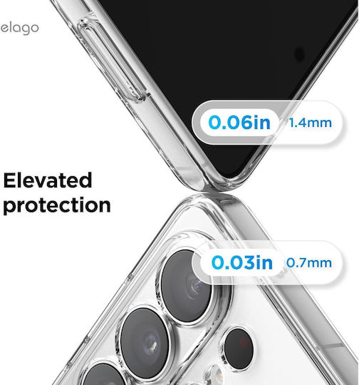 Case Samsung Galaxy S26 Ultra Elago Magnetic Hybrid Hard Magsafe Transparent Egs26mshb69-tr