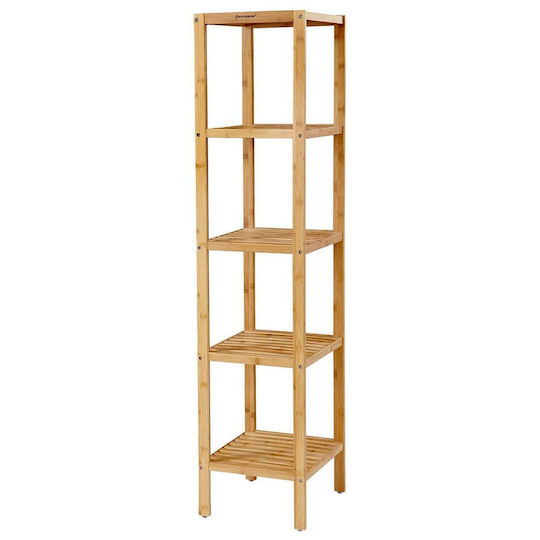 Songmics BCB55Y Στήλη Μπάνιου Δαπέδου 33x33x146cm Φυσικό Ξύλο Songmics BCB55Y Στήλη Μπάνιου Δαπέδου 33x33x146cm Φυσικό Ξύλο