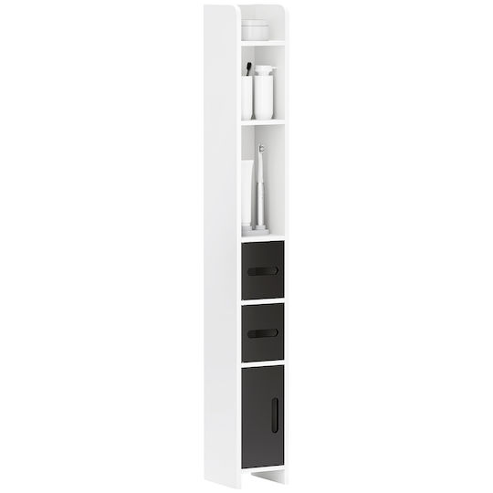 Kleankin 834-457V00BK Στήλη Μπάνιου Δαπέδου 15x17x120cm Λευκή Kleankin 834-457V00BK Στήλη Μπάνιου Δαπέδου 15x17x120cm Λευκή