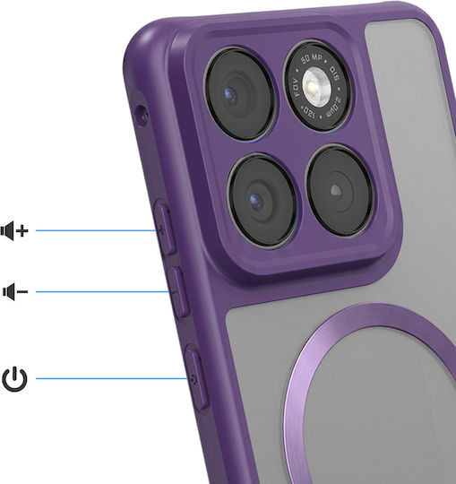 Avizar Case Motorola Edge 70 Fusion Reinforced Compatible Magsafe Purple
