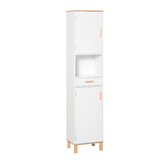 Kleankin 834-312 Στήλη Μπάνιου Δαπέδου 39x30x180cm Λευκή