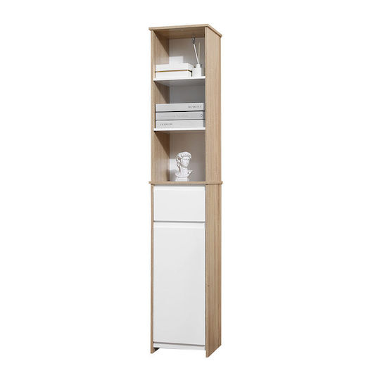 Kleankin 834-318 Badezimmersäule Boden H32.6xB30xH171.2cm Braun