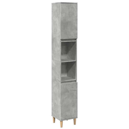 vidaXL 857101 Στήλη Μπάνιου Τοίχου 30x30x190cm Γκρι