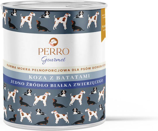 Perro Hrana Umedă Pentru Câini în Conservă Dietetică cu Cartofi, Carne și Pui 6x800gr