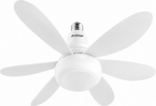 Andowl Ανεμιστήρας Οροφής 52cm με Φως Λευκός