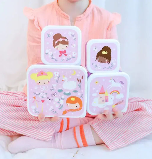 A Little Lovely Company Plastic Kids' Dinner Set