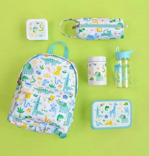 A Little Lovely Company Неръждаема Детска Кутия За Храна 0.9 Л Бежова 17.5 x 12.5 x 6 см