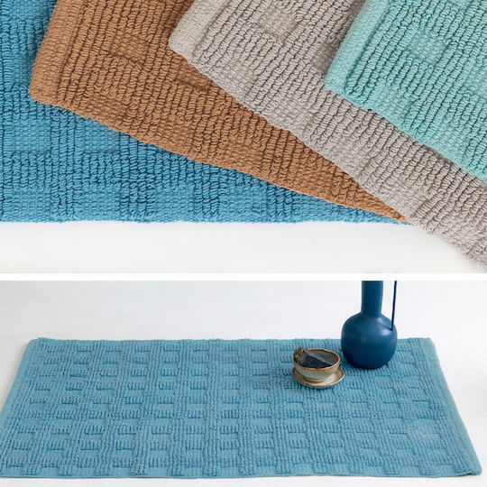 Palamaiki Badematte Baumwoll Sunu Blau 50x80cm Palamaiki Badematte Baumwoll Sunu Blau 50x80cm