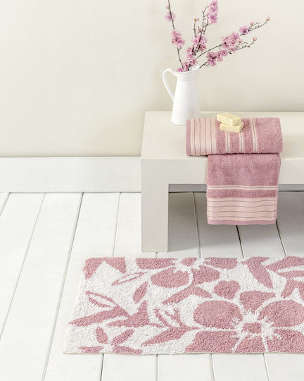 Nima Bath Mat Cotton White 36576 Rectangular 50x80cm Nima Bath Mat Cotton White 36576 Rectangular 50x80cm