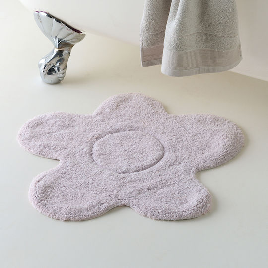 Kentia Bath Mat Cotton Round Daria 000081125 Lilac 60cm