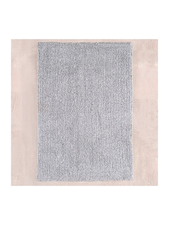 Rythmos Bath Mat Cotton 120-200-204 White-Grey 50x80cm