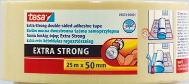 Tesa Bandă Adezivă Antiderapantă Din Spumă Bej 25m x 50mm 2 Bucăți