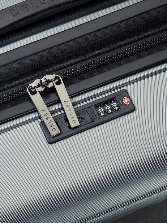 Delsey Meteor Μεγάλη Βαλίτσα Ταξιδίου Σκληρή Graphite Ύψους 76εκ.