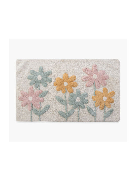 Nef-Nef Homeware Σετ Πατάκια Μπάνιου Βαμβακερό Dreamel Ecru 50x80εκ.