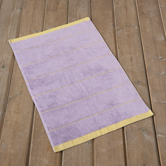 Nima Бански килим Памук Правоъгълена Agua 28726 Lavender 50x80бр