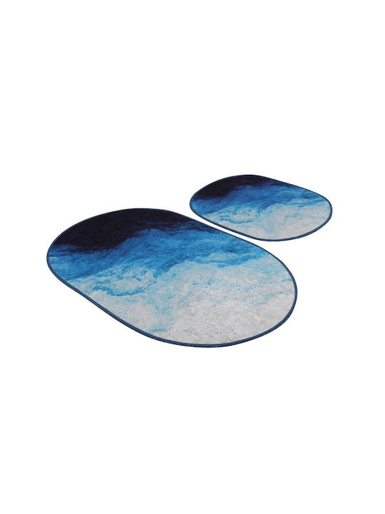 L'Εssentiel Maison Σετ Πατάκια Μπάνιου 510CHL1180 Black-blue 2τμχ