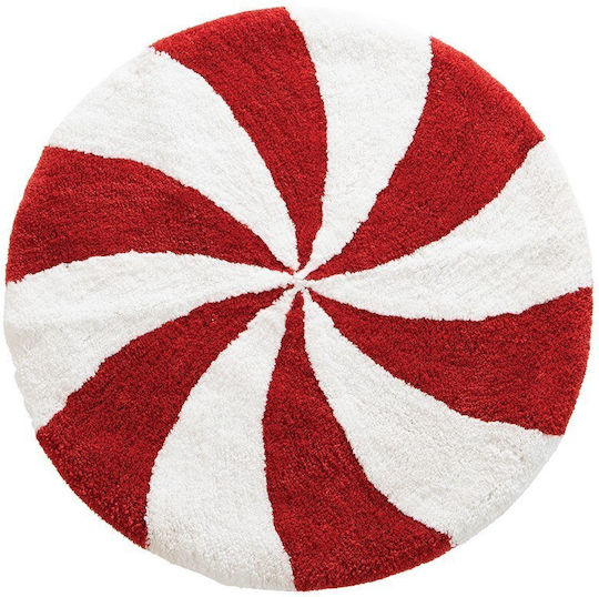 Nef-Nef Homeware Πατάκι Μπάνιου Βαμβακερό Στρογγυλό Sweet Christmas Red-white Φ70εκ. Nef-Nef Homeware Πατάκι Μπάνιου Βαμβακερό Στρογγυλό Sweet Christmas Red-white Φ70εκ.