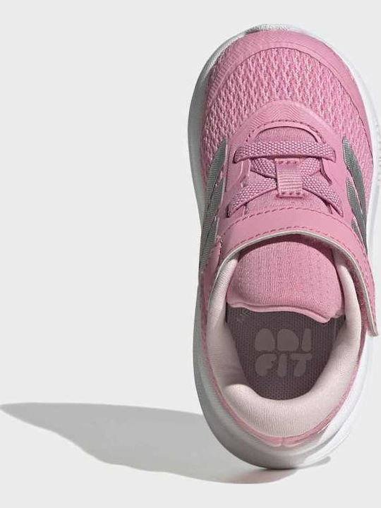 Runfalcon Kids Sports Shoes Running with Laces Pink