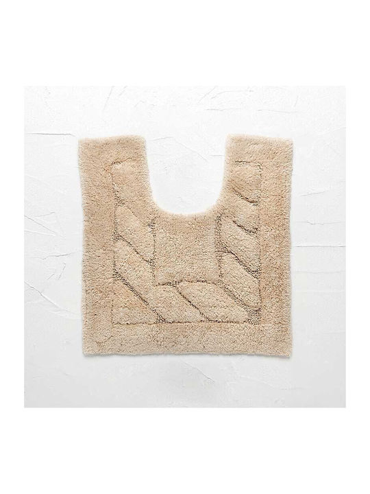 Bed&Bath Badematte Baumwolle Toilette Brics Beiges 50x55cm
