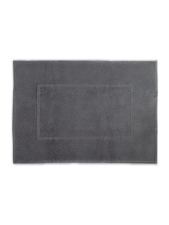 Non-Slip Bath Mat Cotton Valneo Bathroom Mat Anthracite 50x70cm