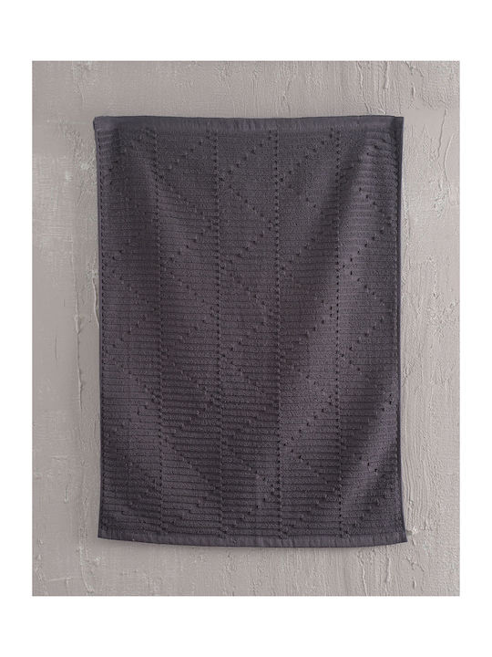 Rythmos Badematte Baumwolle Rechteckig Jessica 120-198-046 Black 50x70cm