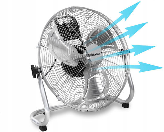 Webber Ανεμιστήρας Δαπέδου 80W Διαμέτρου 40cm Λευκός
