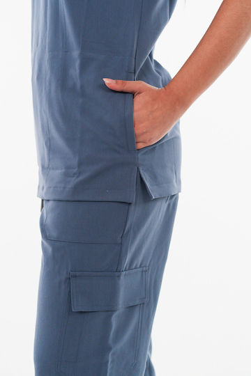 Dr. Scrub Female Medical Blouse Navy Blue