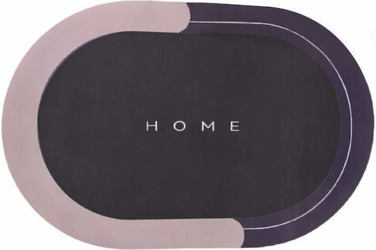 Πατάκι Μπάνιου Οβάλ Pink-black 57x38εκ. Πατάκι Μπάνιου Οβάλ Pink-black 57x38εκ.