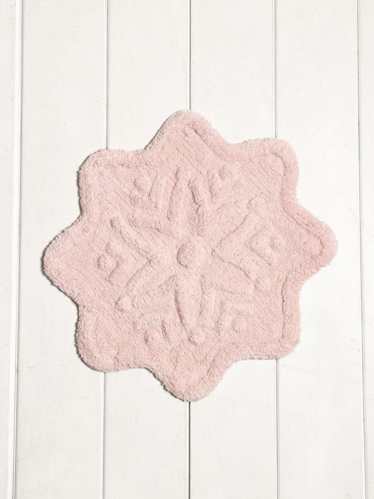 Nima Πατάκι Μπάνιου Βαμβακερό Lily 35919 Pink 55x55εκ.
