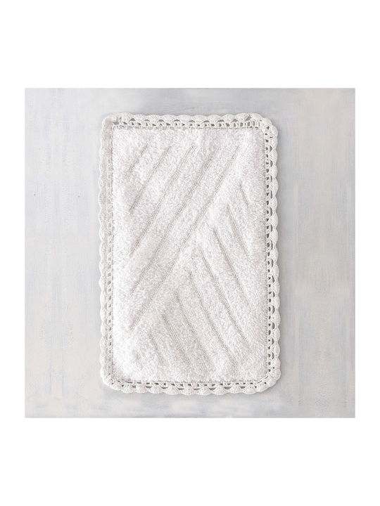 Rythmos Bath Mat Cotton Emperor 120-110-1798 White 60x90cm