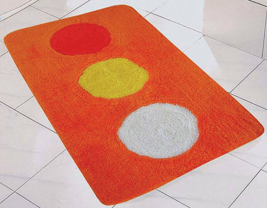 San Lorentzo Bath Mat Color Moon 1557ORA Orange 50x80cm