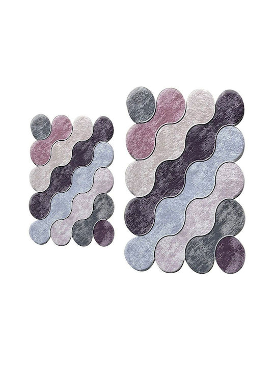 L'Εssentiel Maison Set Covorașe de Baie Violet 2buc