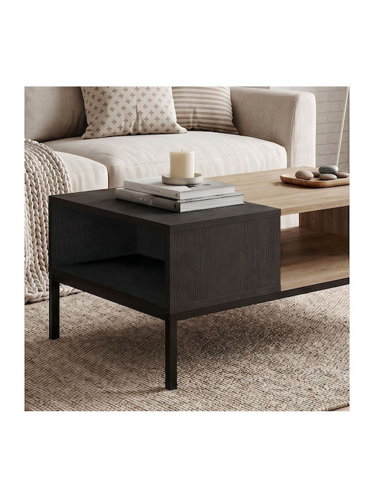 Rectangular Central Coffee Table Cailin from Solid Sepet Oak Wood L90xW56xH40.6cm