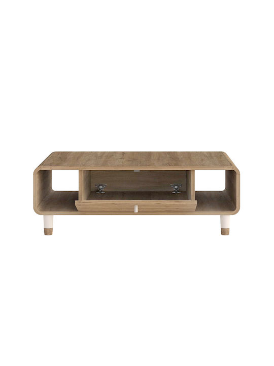 Rectangular Central Coffee Table Doro Wooden Sepet Oak L100xW60xH34.6cm
