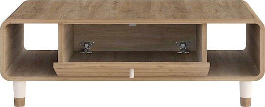 Rectangular Central Coffee Table Doro Wooden Sepet Oak L100xW60xH34.6cm