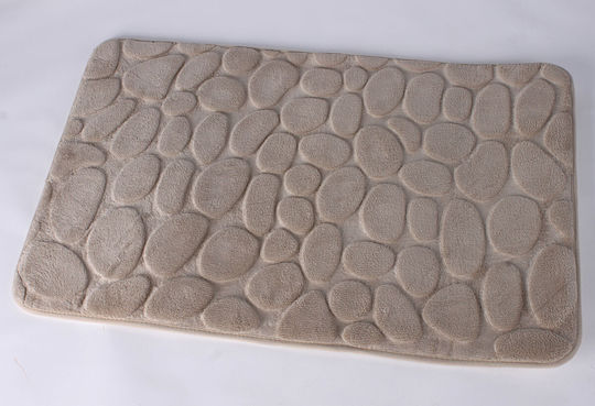 Inter Ceramic Πατάκι Μπάνιου Memory Foam Μπεζ 71x51εκ. Inter Ceramic Πατάκι Μπάνιου Memory Foam Μπεζ 71x51εκ.