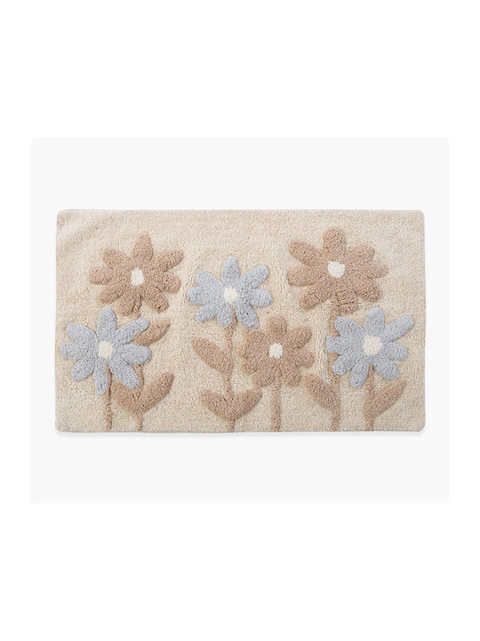 Nef-Nef Homeware Cotton Bath Mat Dreamel Beige 50x80cm
