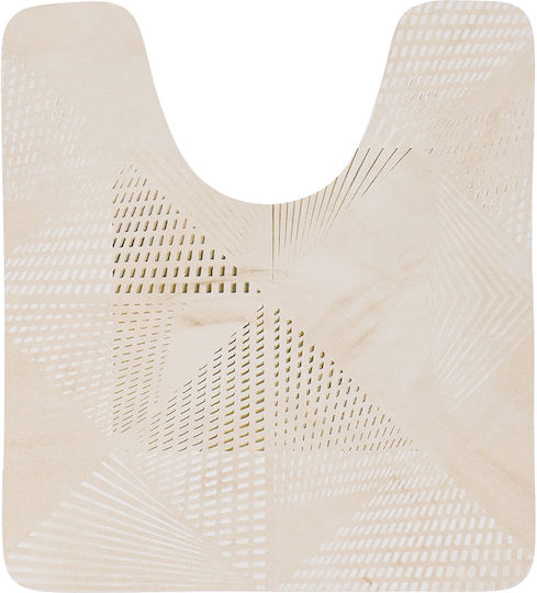Tendance Πατάκι Μπάνιου Λεκάνης Beige Marble 45x50εκ.