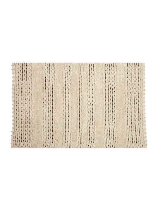 Nef-Nef Homeware Αντιολισθητικό Πατάκι Μπάνιου Life 027023 514 Linen 60x90εκ.