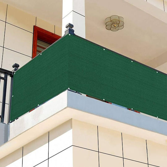 Grasher Правоъгълна Мрежа за Сянка Сива с Халки 1.8x6m 160gr/m²