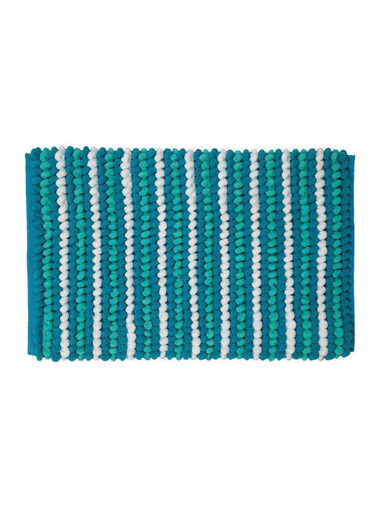 Sealskin Badematte Synthetisch,Polyester/Cotton/Leather Rechteckig Bright 294665435 Turquoise 50x80cm