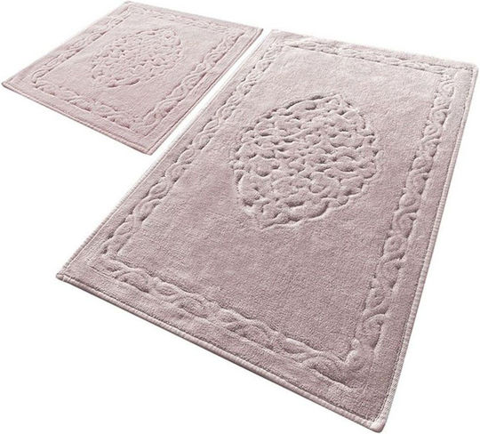 Set Covoare de baie Bumbac L'Essentiel Maison Roz 2bucți