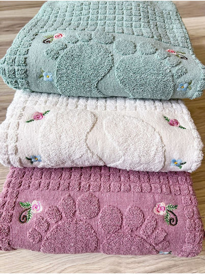 SteweHome Set Covoare De Baie Din Bumbac Verde 50x70cm 3 Bucăți