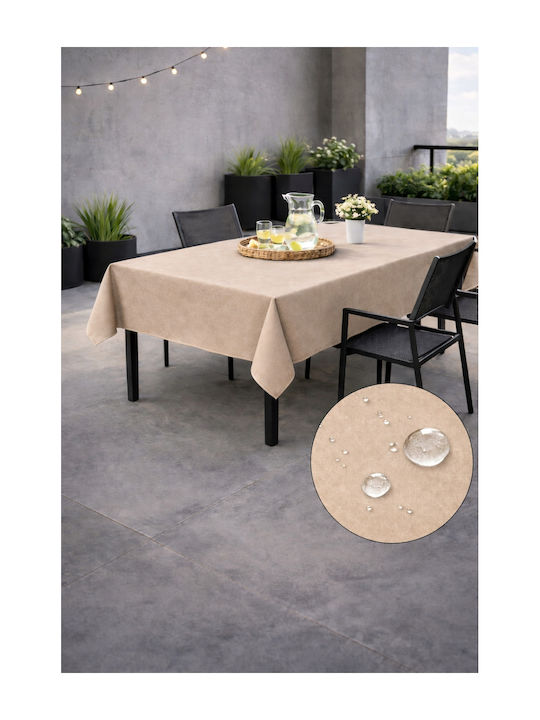 Now Art Τραπεζομάντηλο Αλέκιαστο Light Beige 155x180εκ.
