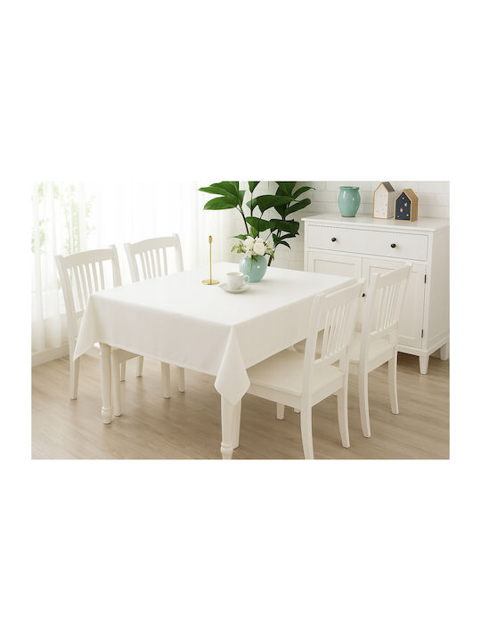Now Art Τραπεζομάντηλο Αλέκιαστο White 140x360εκ.