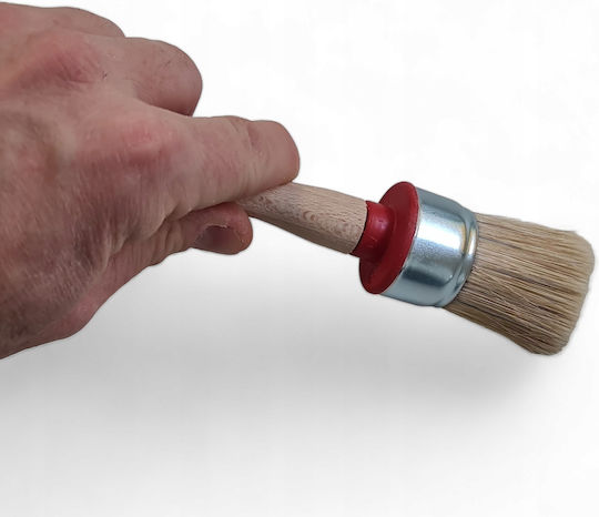 Universal Round Brush 35mm Wooden Handle