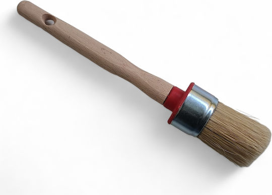 Universal Round Brush 35mm Wooden Handle