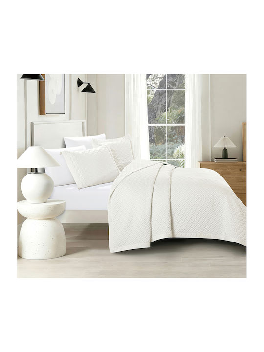 Liolios Home Brillante Κουβερλί King Size Off White 250x240cm