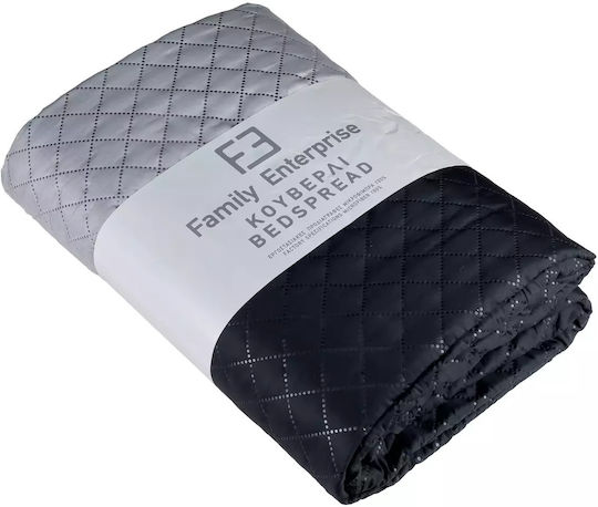 Family Enterprise Tagesdecken Super-King Grau 220x240cm